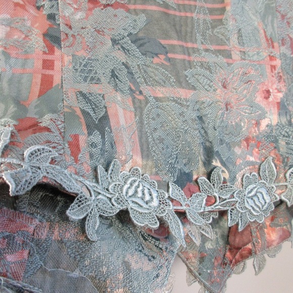 Nah Nah Collection Jonathan Tait Floral Blouse 7 8 Pearl Vtg Cottagecore 358 - Picture 8 of 15